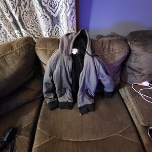 Mossimo Supply Co. Charcoal Hooded Jacket